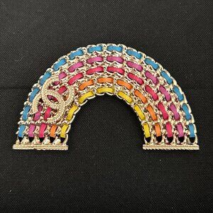Chanel Rainbow CC Brooch